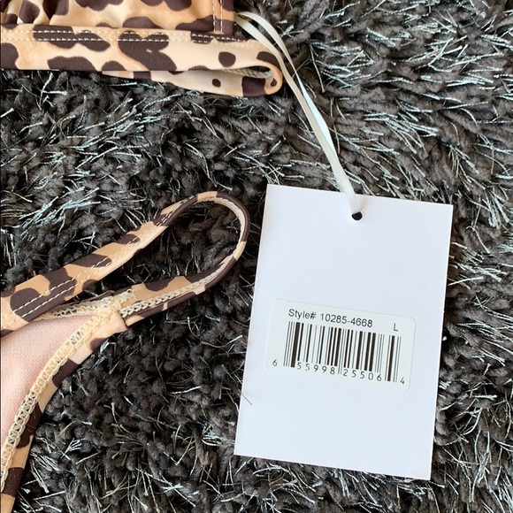 🆕 Cheetah Micro Triangle Bikini L - Picture 12 of 14